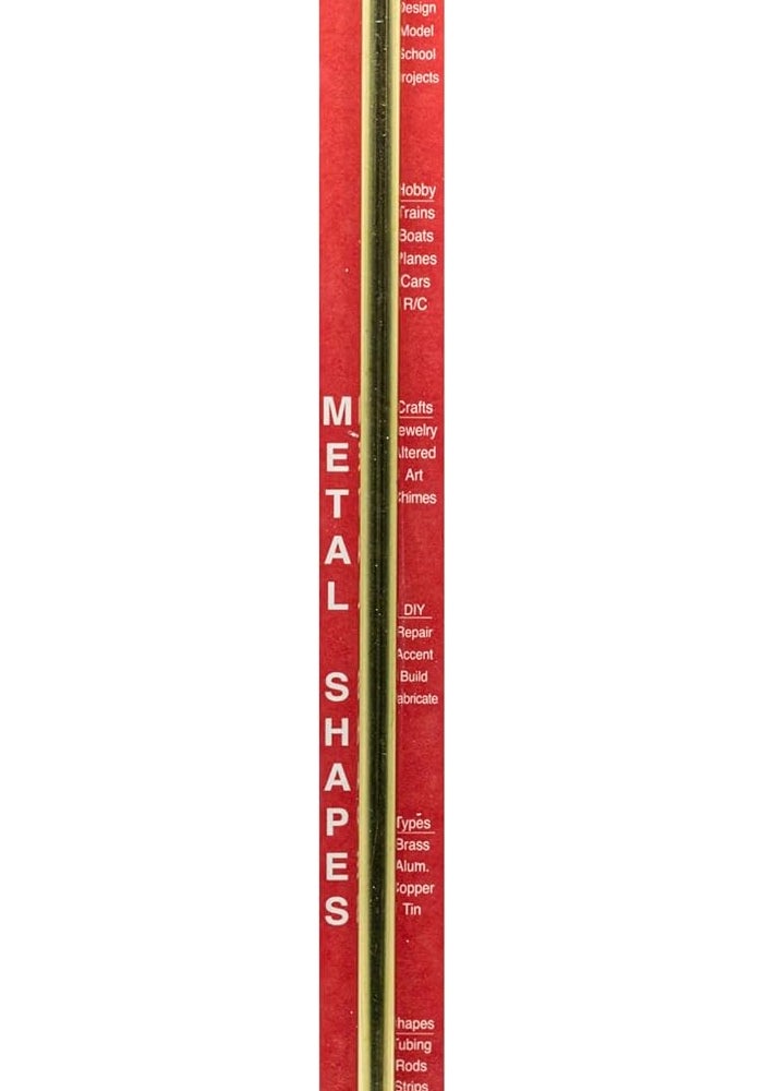 K & S Precision Metals K&S 8134 Round Brass Tube, 11/32" OD x 0.014" Wall x 12" Long - Precision Metal for Crafts and Model Building - Image 1